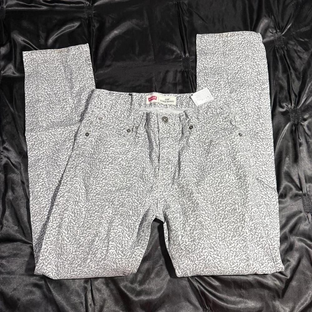 Levis 501 abstract print jeans